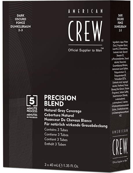 Камуфляж для волос:  AMERICAN CREW -  Камуфляж для седых волос American Crew Natural Gray Coverage Gray Dark Темный натуральный 2/3 (3*40 мл)