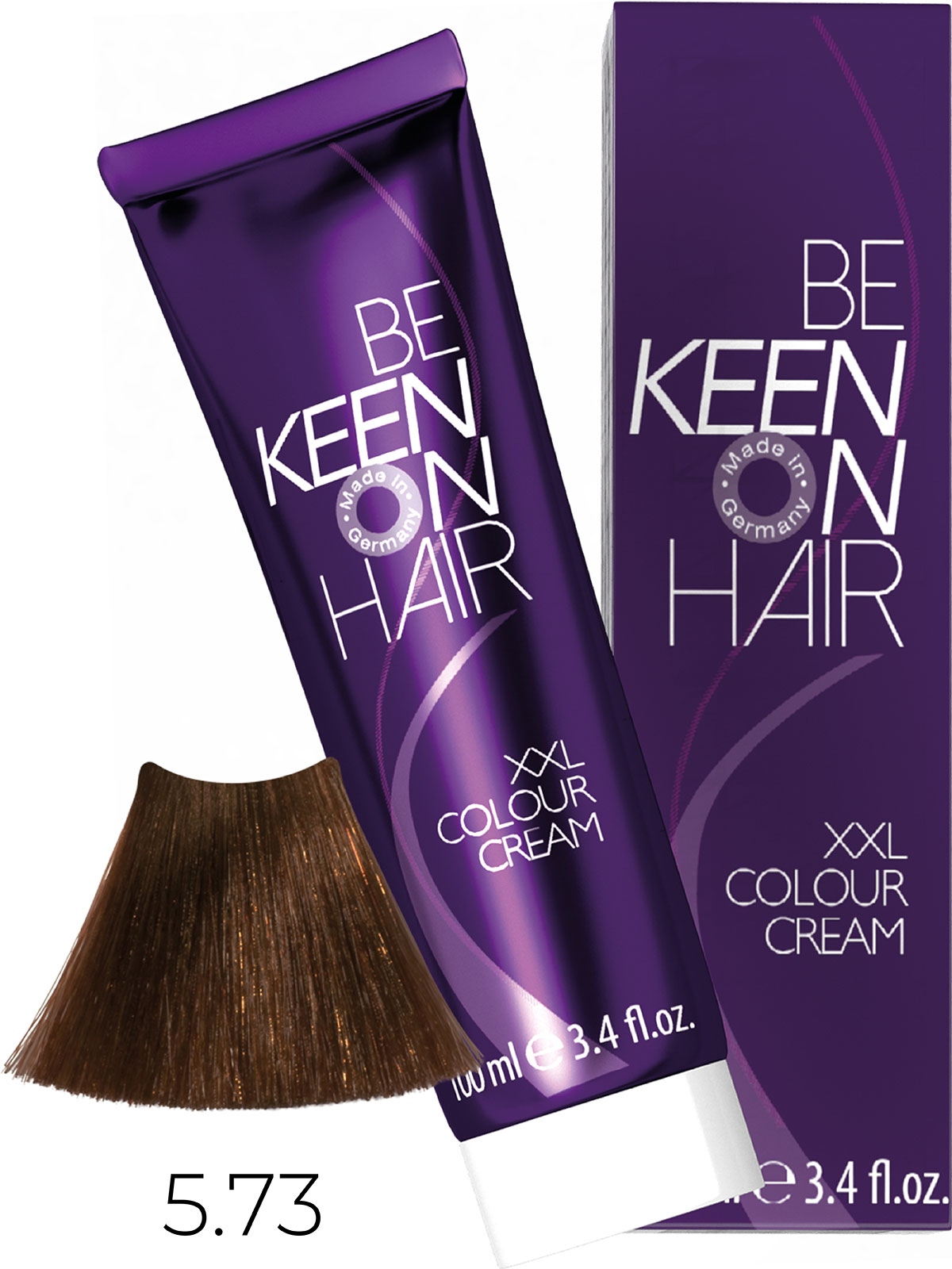 Оттеночные красители:  KEEN -  Крем-краска для волос KEEN COLOUR CREAM XXL 5.73 Гавана Havanna