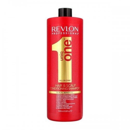 Шампуни для волос:  REVLON Professional -  Кондиционирующий шампунь для волос Uniq One Classic Conditioning Shampoо (1000 мл)