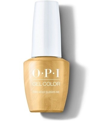 Гель-лаки для ногтей:  OPI -  GELCOLOR гель-лак HPM05 THIS GOLD SLEIGHS ME (15 мл)