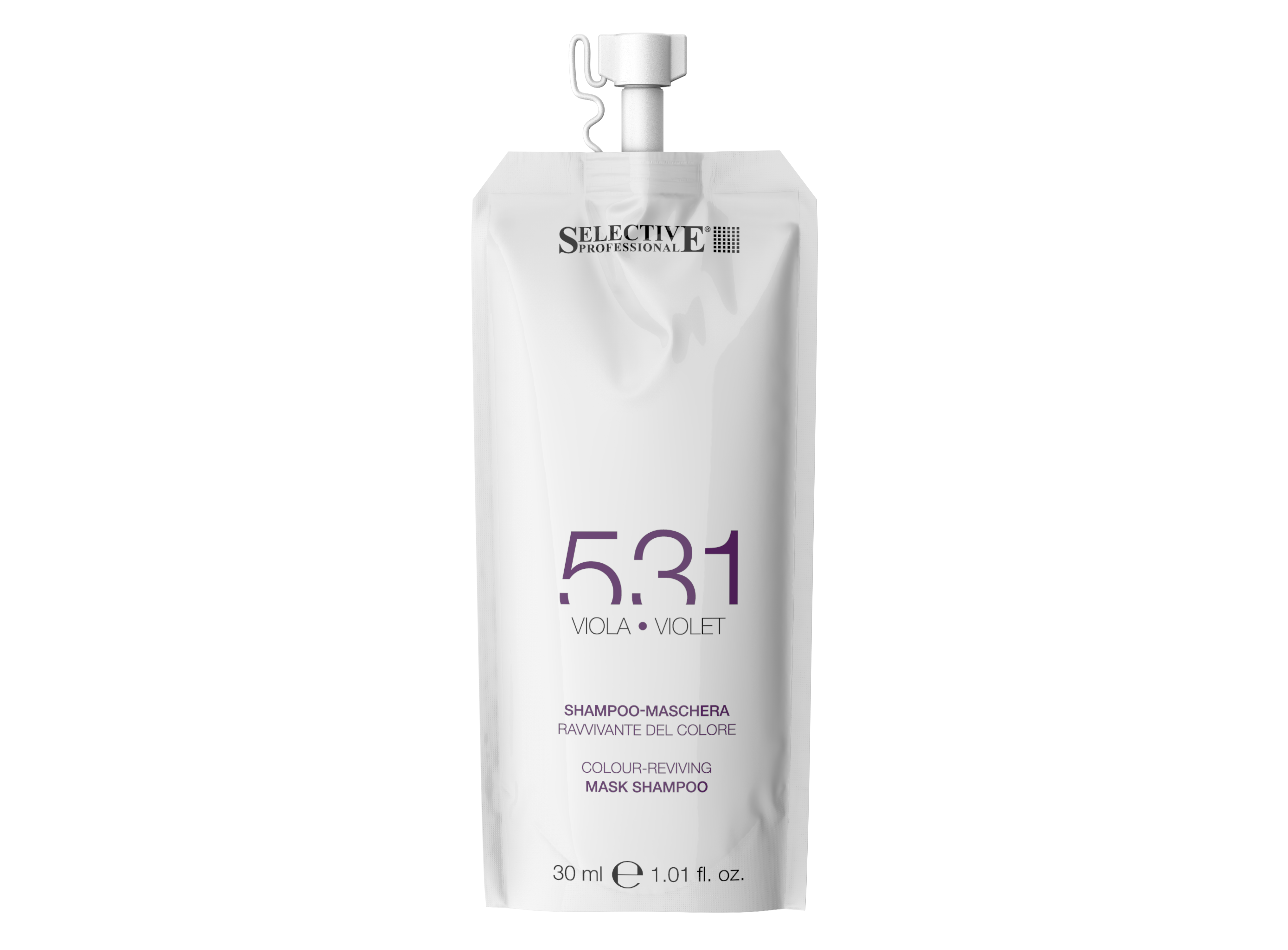 Шампуни для волос:  SELECTIVE PROFESSIONAL -  Оттеночный шампунь - маска 531 для возобновления цвета волос, Фиолетовый (30 мл)