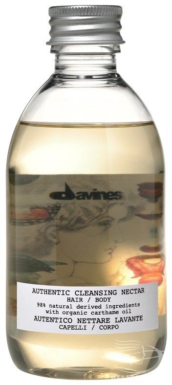 Шампуни для волос:  Davines -  Очищающий нектар для волос и тела AUTHENTIC CLEANSING NECTAR HAIR/BODY (280 мл)