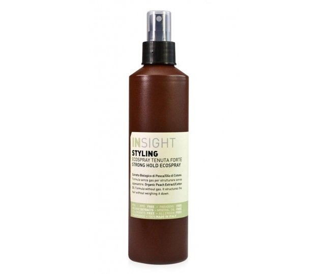 Спреи для волос:  Экоспрей средней фиксации Insight Styling Medium Hold Ecospray с хлопковым маслом (250 мл) (250 мл)