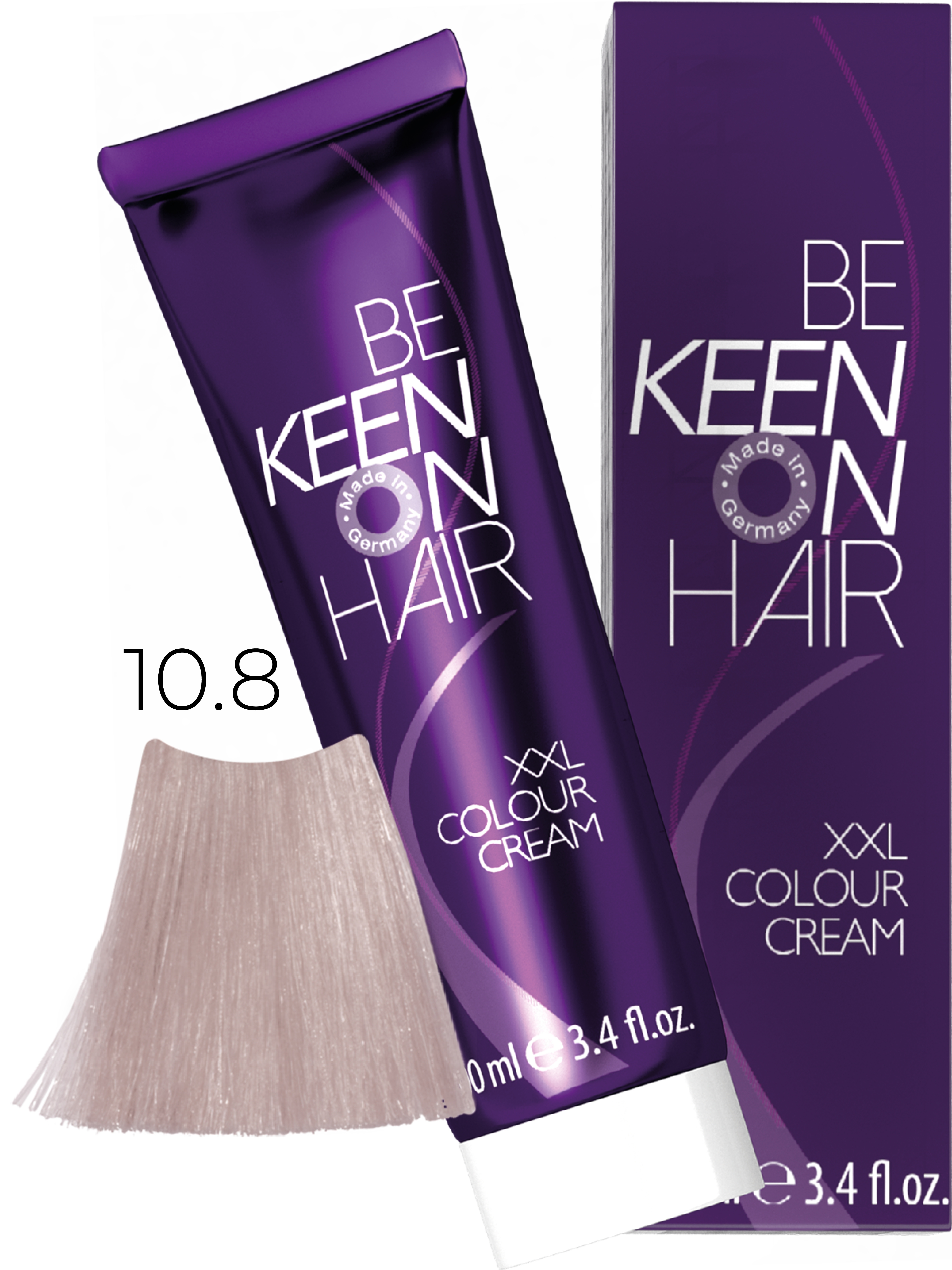 Оттеночные красители:  KEEN -  Крем-краска для волос KEEN COLOUR CREAM XXL 10.8 Ультра-светлый жемчужный блондин Ultrahellblond Perl