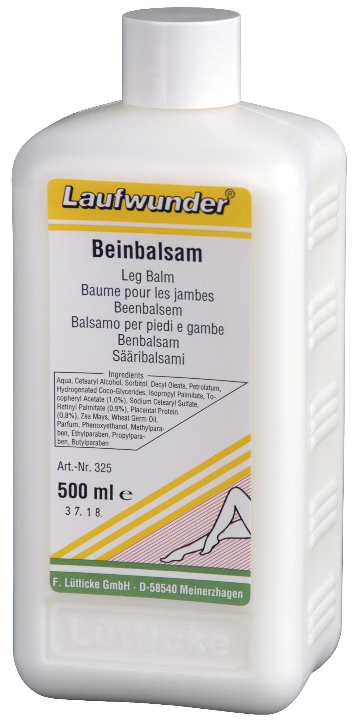 Бальзамы для ног:  Laufwunder -  Бальзам для ног с плацентой и витаминами А и Е (500 мл)