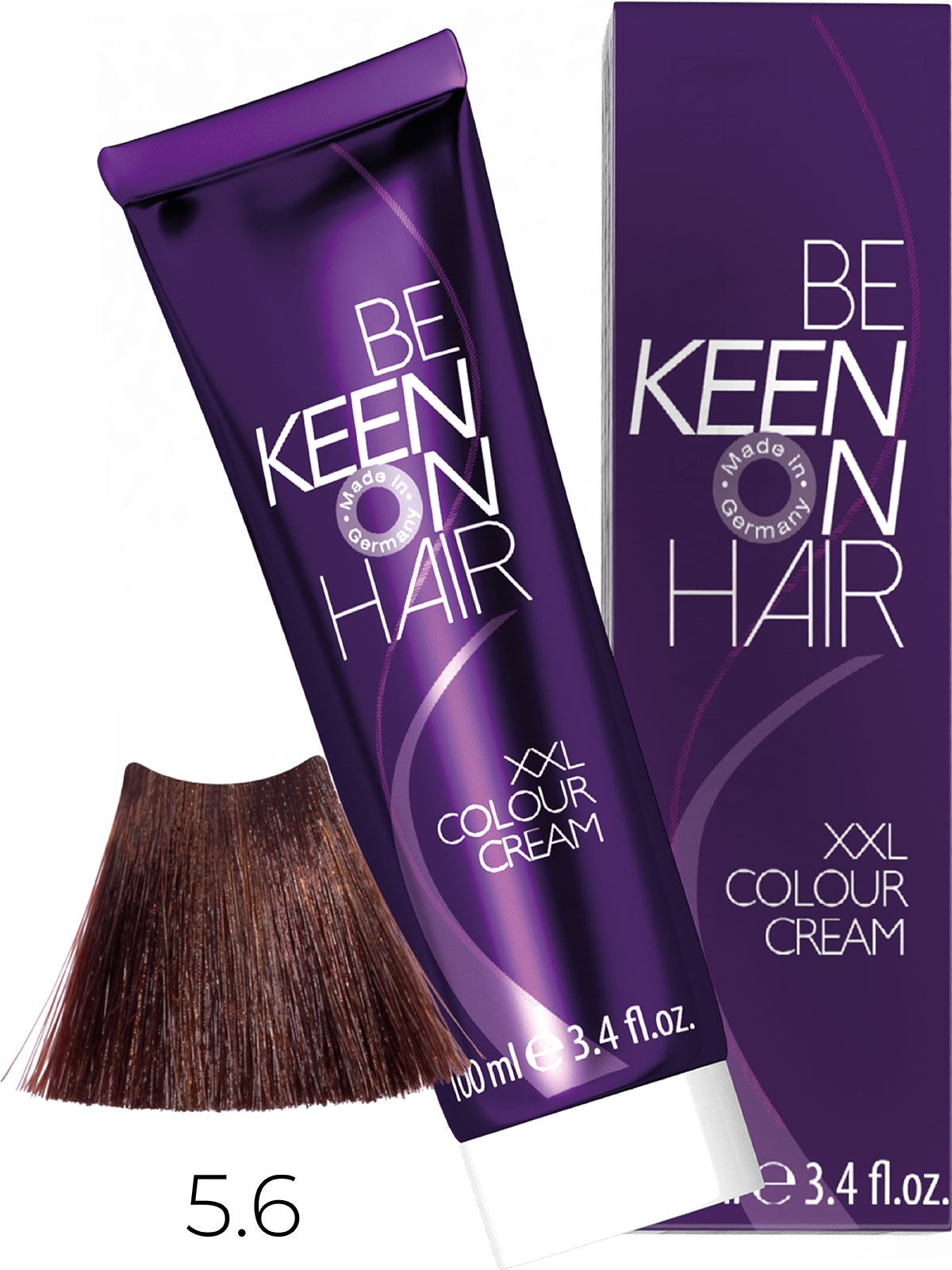 Оттеночные красители:  KEEN -  Крем-краска для волос KEEN COLOUR CREAM XXL 5.6 Слива Pflaume