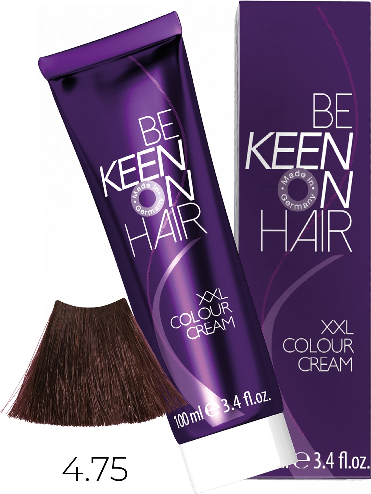 Оттеночные красители:  KEEN -  Крем-краска для волос KEEN COLOUR CREAM XXL 4.75 Mahagoni