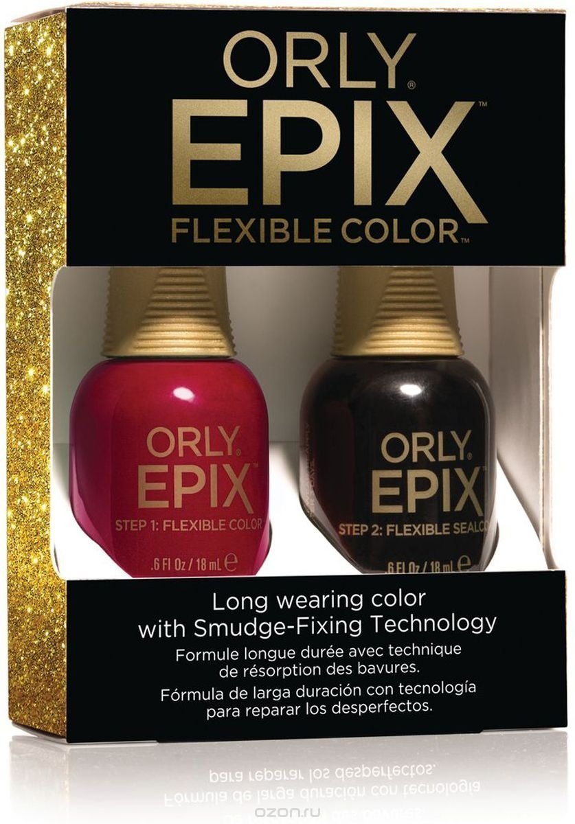 Подарочные наборы гелей и лаков:  Эластичное цветное покрытие для ногтей ORLY EPIX - Набор Premiere Party (24800 и 29923) (18 мл, 2 шт)