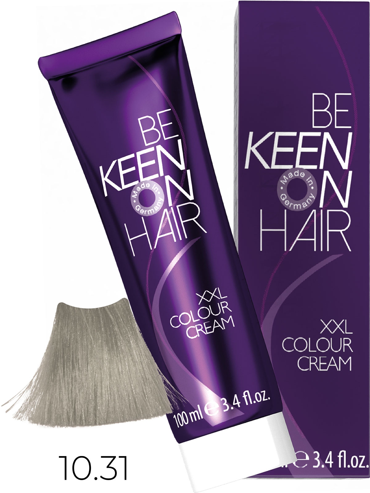 Оттеночные красители:  KEEN -  Крем-краска для волос KEEN COLOUR CREAM XXL 10.31 Ультра-светлый золотисто-пепельный блондин Ultahellblond Gold-Asch
