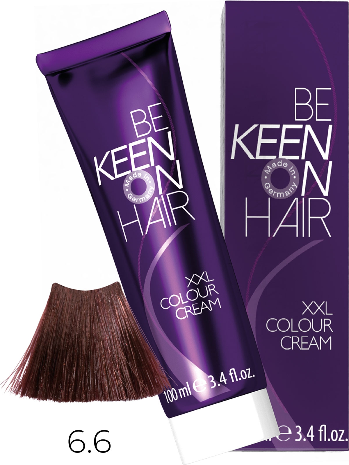 Оттеночные красители:  KEEN -  Крем-краска для волос KEEN COLOUR CREAM XXL 6.6 Баклажан Aubergine