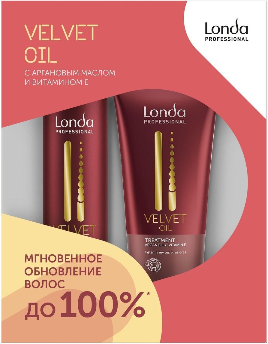 Наборы для волос:  Londa Professional -  Подарочный набор для обновления волос с аргановым маслом VELVET OIL