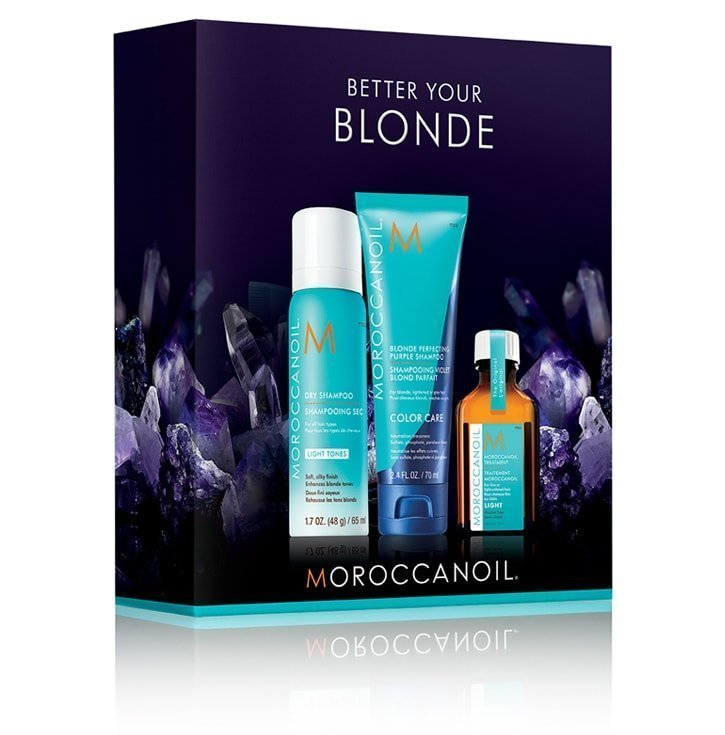 Наборы для волос:  MOROCCANOIL -  Набор Better Your Blond Mini Moroccanoil