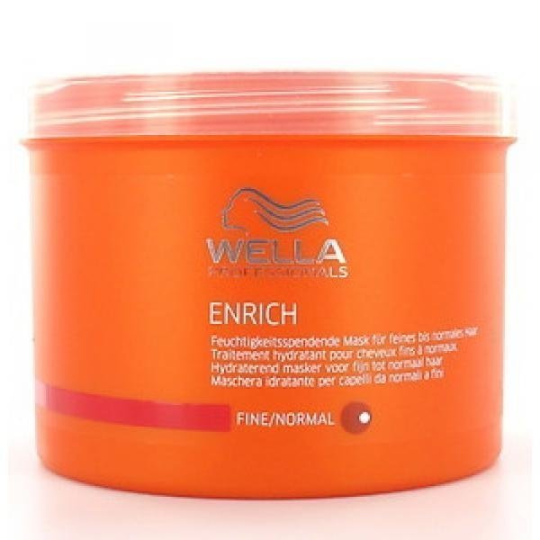 Маски для волос:  Wella Professionals -  Питательная крем-маска для увлажнения жестких волос Enrich (500 мл)