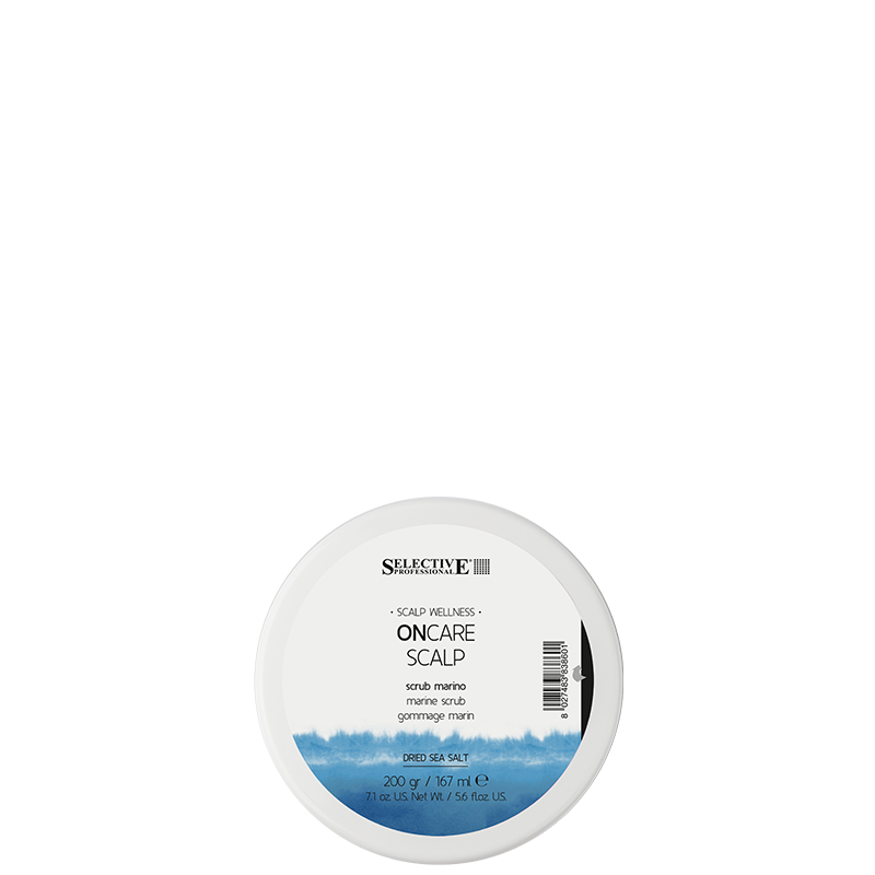 Пилинги для волос и кожи головы:  SELECTIVE PROFESSIONAL -  Скраб с морской солью для кожи головы Scrub marino (200 мл)